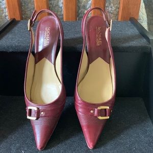 Vintage Michael Kors slingback kitten heels Size 8